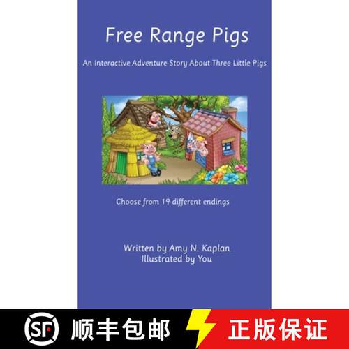 【3-4周达】精装 Free Range Pigs: An Interactive Adventure Story About Three Little Pigs [9781962613002]