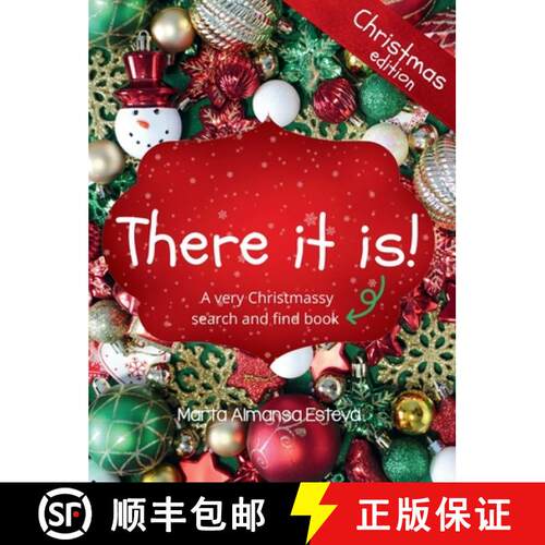 【3-4周达】精装 There it is! Christmas edition: A very Christmassy search and find book [9781915193421]