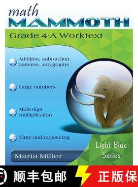 【3-4周达】Math Mammoth Grade 4-A Worktext [9781942715627]