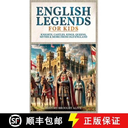 【3-4周达】精装 English Legends For Kids: Knights, Castles, Kings, Queens, Myths & More From Old England [9798349401480]