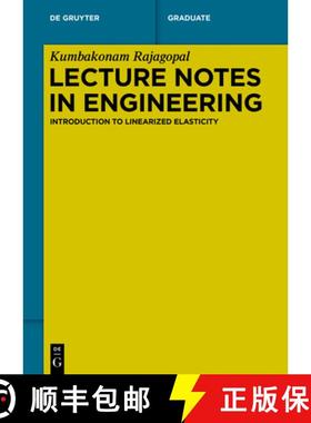 预订 Lecture Notes in Engineering: Introduction to Linearized Elasticity [9783110789423]