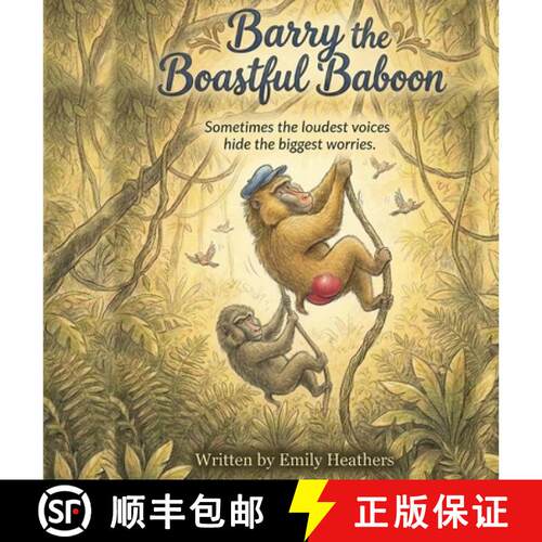 【3-4周达】精装 Barry the Boastful Baboon: Sometimes the loudest voices hide the biggest worries. [9781914272424]