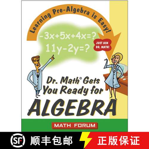 【3-4周达】Dr. Math Gets You Ready For Algebra: Learning Pre-Algebra Is Easy! Just Ask Dr. Math! [Wil... [9780471225560]