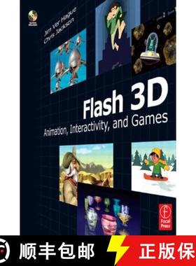 【3-4周达】Flash 3D: Animation, Interactivity, and Games [With CDROM] [9780240808789]