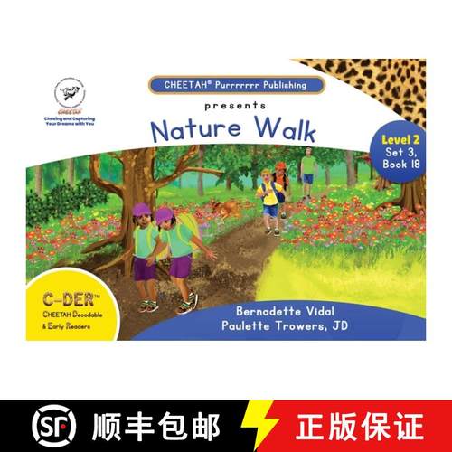 【3-4周达】C-DER ( Cheetah decodable & early readers) Set3, book 18, Nature Walk [9798330331000]