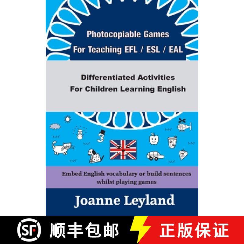 【3-4周达】Photocopiable Games For Teaching EFL / ESL / EAL: Differentiated Activities For Children L... [9781914159992]