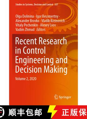 【3-4周达】Recent Research in Control Engineering and Decision Making : Volume 2, 2020 [9783030652852]
