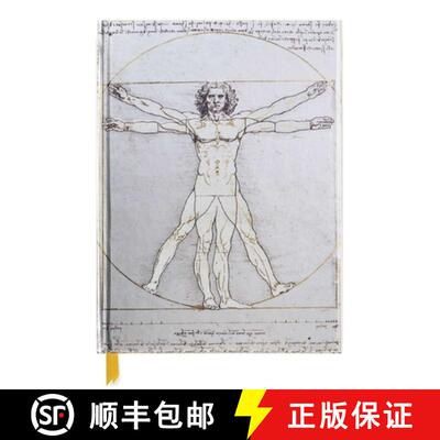 【3-4周达】Da Vinci: Vitruvian Man (Blank Sketch Book) [9781786640192]