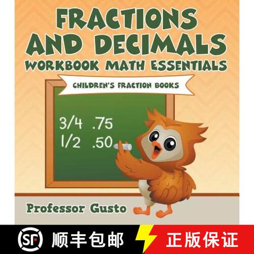 【3-4周达】Fractions and Decimals Workbook Math Essentials: Children's Fraction Books [9781683212317]