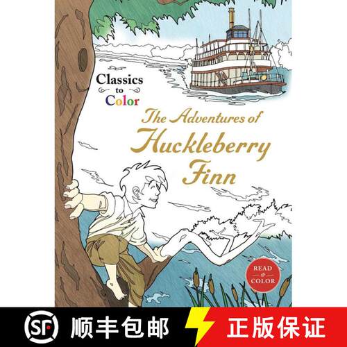 【3-4周达】Classics to Color: The Adventures of Huckleberry Finn [9781944686994]