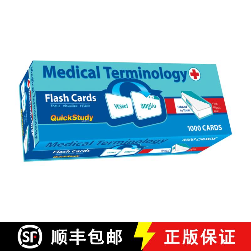 预订 Medical Terminology 1000 Flash Cards: A Quickstudy Tool [9781423251392]