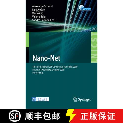 【3-4周达】Nano-Net : 4th International ICST Conference, Nano-Net 2009, Lucerne, Switzerland, October... [9783642048494]