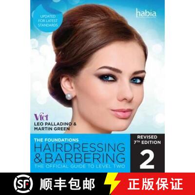【3-4周达】Hairdressing and Barbering, The Foundations: The Official Guide to Level 2 [9781473718784]