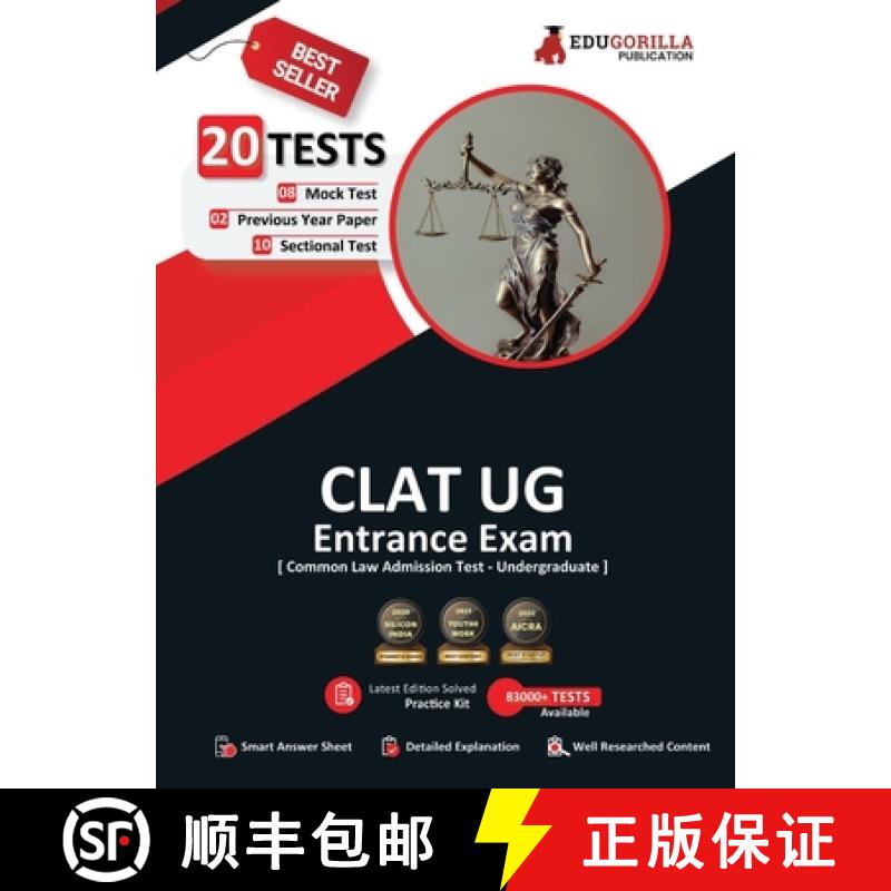 【3-4周达】Complete CLAT UG Exam Preparation Book 2021 For UnderGraduate Programmes 8 Full-length Moc... [9788194461555]