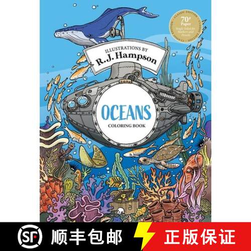 【3-4周达】Oceans Coloring Book [9781922472717]