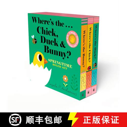 【3-4周达】Wheres the . . . Chick, Duck & Bunny? Springtime Boxed Set [9781536254358]