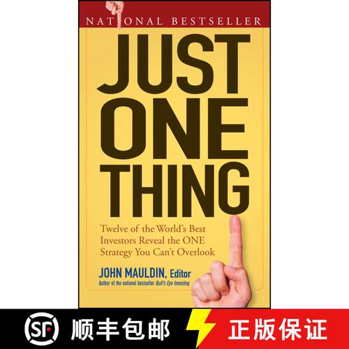 【3-4周达】Just One Thing: Twelve Of The World'S Best Investors Reveal The One Strategy You Can'T Ove... [9780470081815]