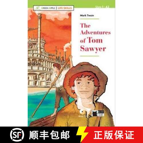 【3-4周达】Green Apple - Life Skills: The Adventures of Tom Sawyer + CD + App + DeA LINK [9788853016294]