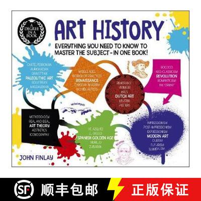【3-4周达】Degree in a Book: Art History: Everything You Need to Know to Master the Subject - in One ... [9781789505849]