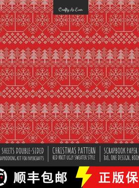 预订 Christmas Pattern Scrapbook Paper Pad 8x8 Decorative Scrapbooking Kit for Cardmaking Gifts, DIY ... [9781636571669]