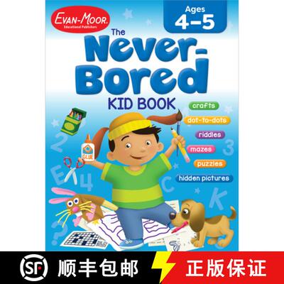 【3-4周达】智趣满分系列 三到四岁上册 The Never-Bored Kid Book Ages 4-5 [9781557999320]