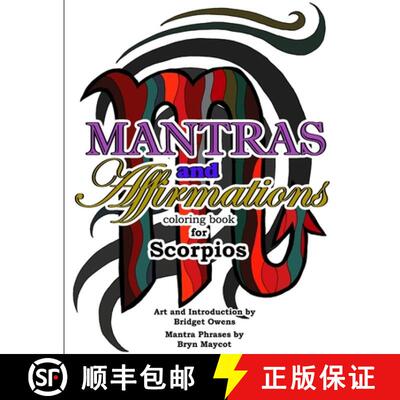 【3-4周达】Mantras and Affirmations Coloring Book for Scorpios [9780359258000]