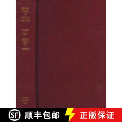 【3-4周达】Harvard Studies in Classical Philology, Volume 92 [9780674379404]