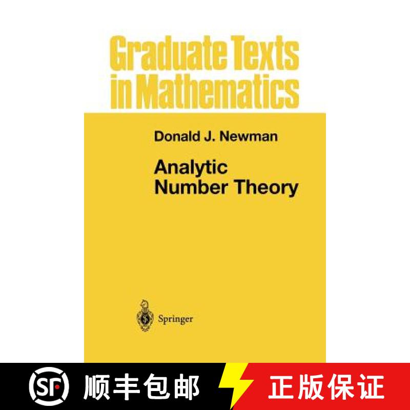 【3-4周达】Analytic Number Theory [9781475771657]