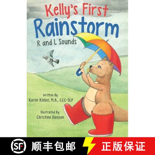 【3-4周达】精装 Kelly's First Rainstorm - R and L Sounds: A Speech Therapy Tool for Children Ages 5-1... [9798987136126]