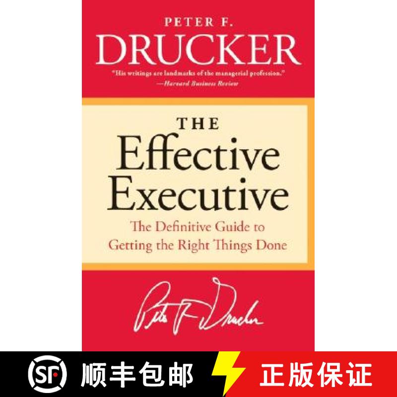 【3-4周达】卓越有效的管理者 The Effective Executive: The Definitive Guide to Getting the Right Things... [9780060833459]