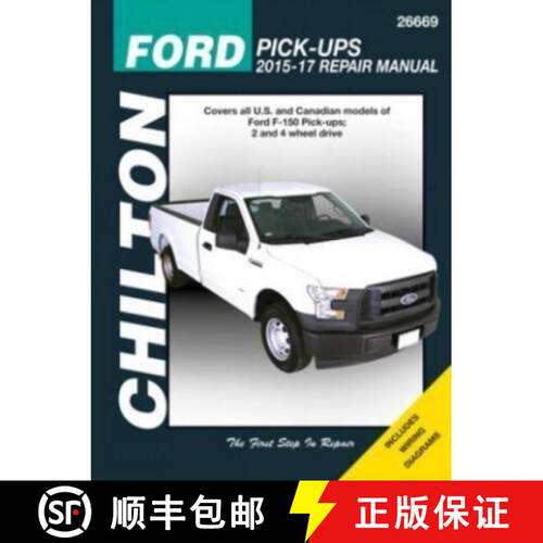 【3-4周达】Ford F-150 Pick-ups ('15-'17) (Chilton) [9781620923092]