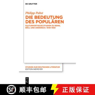 1949 Bedeutung Kulturpoetische Populären 预订 Andersch. 1959 Und Des Böll Benn 9783110739602 Studien Die