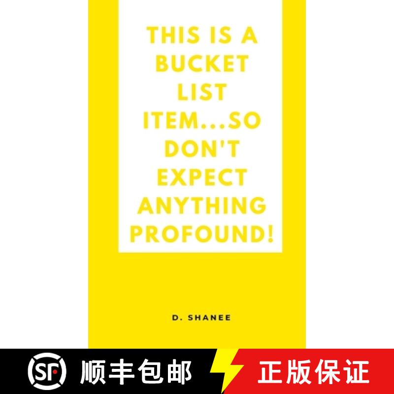 【3-4周达】This is a bucket list item...so don't expect anything profound! [9789363314818]