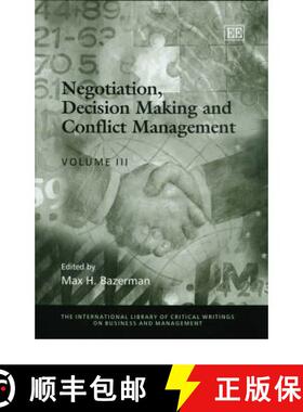 【3-4周达】Negotiation, Decision Making and Conflict Management [9781843763772]
