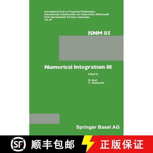 【3-4周达】Numerical Integration III: Proceedings of the Conference held at the Mathematisches Forsch... [9783764322052]