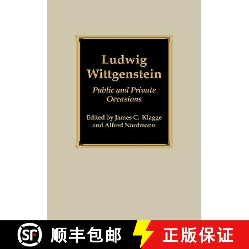 【3-4周达】Ludwig Wittgenstein : Public and Private Occasions [9780742512702]