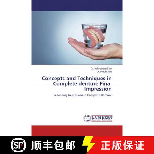 预订 Concepts and Techniques in Complete denture Final Impression [9783659596148]
