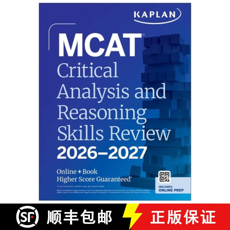 【3-4周达】MCAT Critical Analysis and Reasoning Skills Review 2026-2027 : Online + Book [9781506297439]