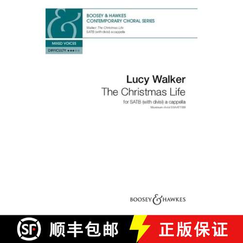 【3-4周达】精装 Christmas Life: mixed choir (SATB divisi) a cappella. Choral score. [9781835680063]