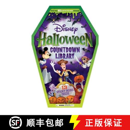 【3-4周达】Disney: Halloween Countdown Library: With 13 Spooky Stories and 80 Glow-In-The-Dark Stickers [9781837952465]