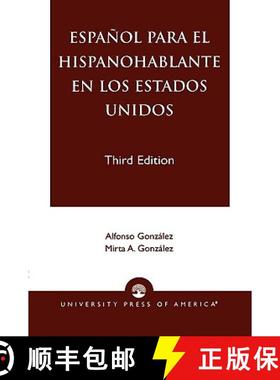 【3-4周达】Espanol Para el Hispanohablante en los Estados Unidos, Third Edition [9780761820376]