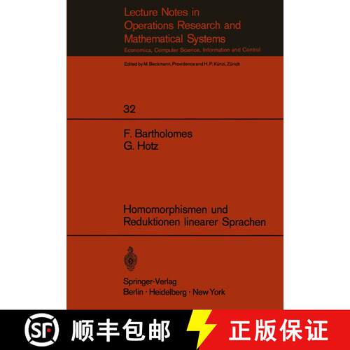 【3-4周达】Homomorphismen und Reduktionen linearer Sprachen [9783540049555]