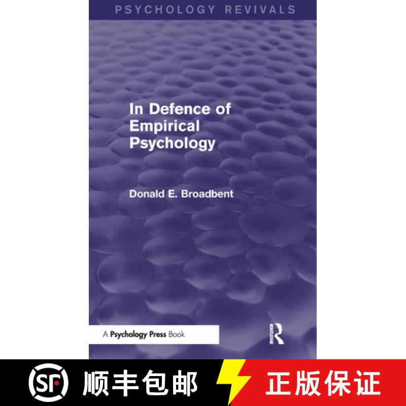 【3-4周达】In Defence of Empirical Psychology (Psychology Revivals): Psychology Revivals [9781848723467]