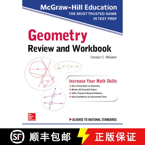 【3-4周达】McGraw-Hill Education Geometry Review and Workbook [9781260128901]