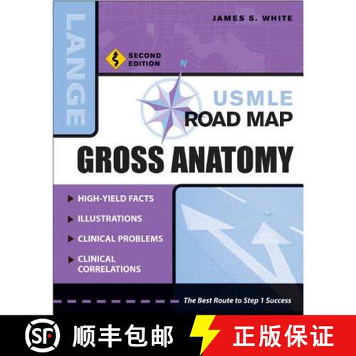 【3-4周达】USMLE Road Map Gross Anatomy, Second Edition [9780071445160]