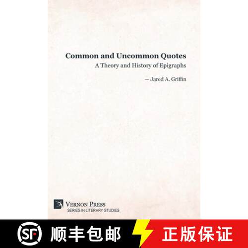 【3-4周达】精装 Common and Uncommon Quotes: A Theory and History of Epigraphs [9781648891144]