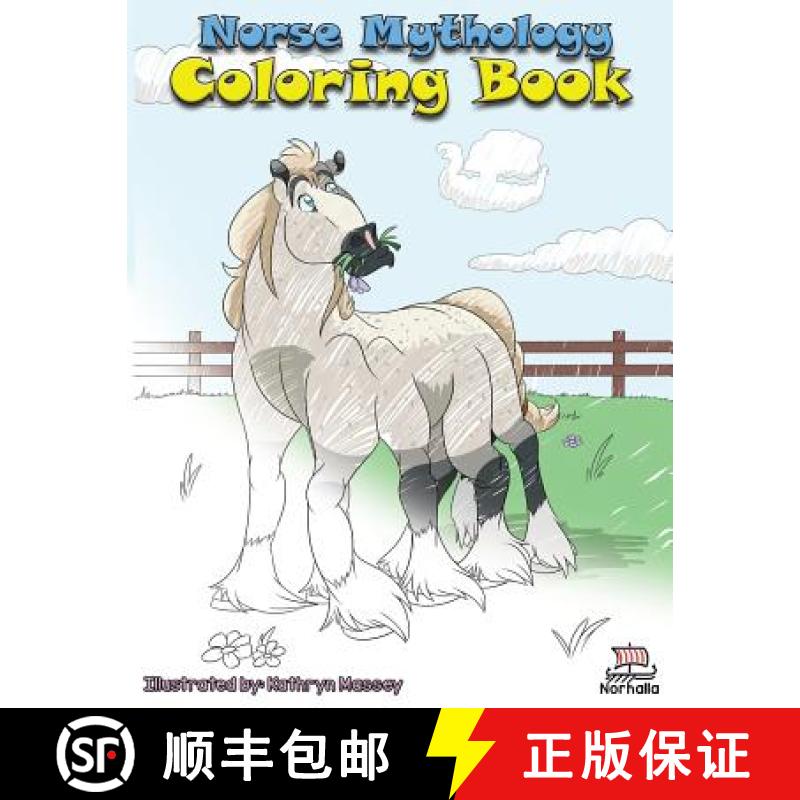【2-3周达】Norse Mythology Coloring Book: Norse Ancestors: Nordic Gods: Odin, Thor, Freyja, Loki [9781941442210]