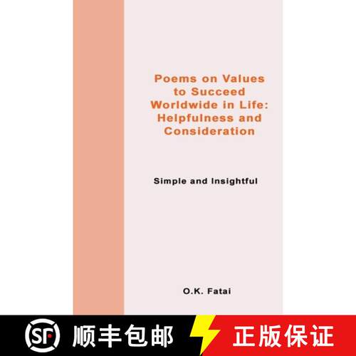 【3-4周达】Poems on Values to Succeed Worldwide in Life: Helpfulness and Consideration: Simple and In... [9780995121492]