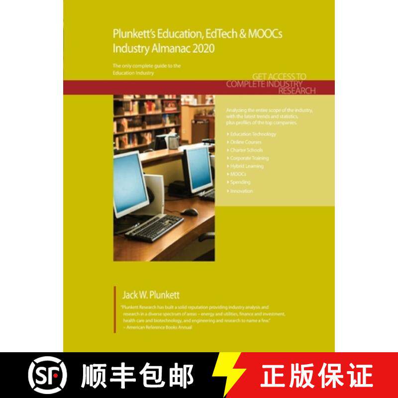 预订 Plunkett's Education, EdTech & MOOCs Industry Almanac 2020: Education, EdTech & MOOCs Industry M... [9781628315332]