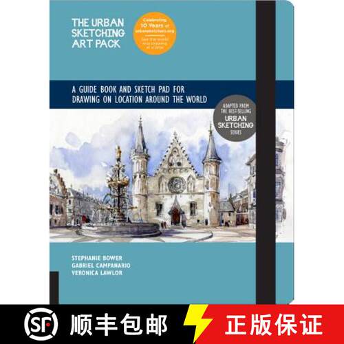 精装 Urban Sketching Art Pack: A Guide Book and Sketch Pad for Drawing on Location Around the World-I... [9781631593789]